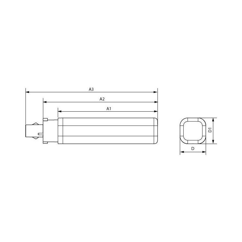Philips CorePro PL-C LED 9.5W 990lm - 830 Varm Hvit | Erstatter 26W 