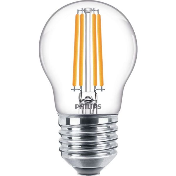 Philips Corepro LED Lustre E27 Ball filament klar 6.5W 806lm - 827 ekstra varm hvit | erstatter 60W 