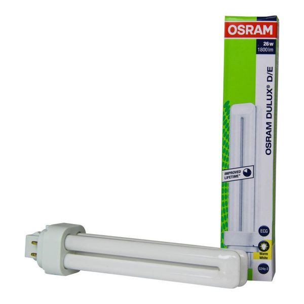 Osram Dulux D/E 26W 830 | varm hvit - 4-stift 